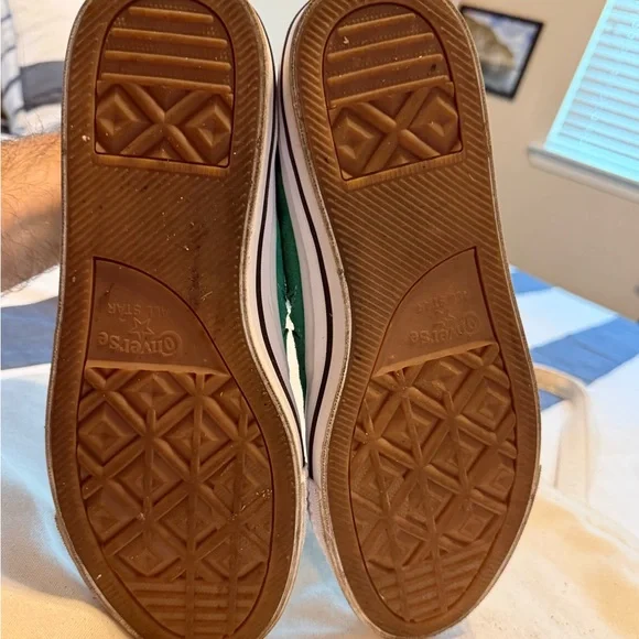 Converse One Star Green Suede Sneakers Mens 10 - Picture 4 of 7